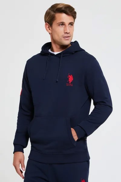 Мужская синяя толстовка Player 3 U.S. Polo Assn, синий