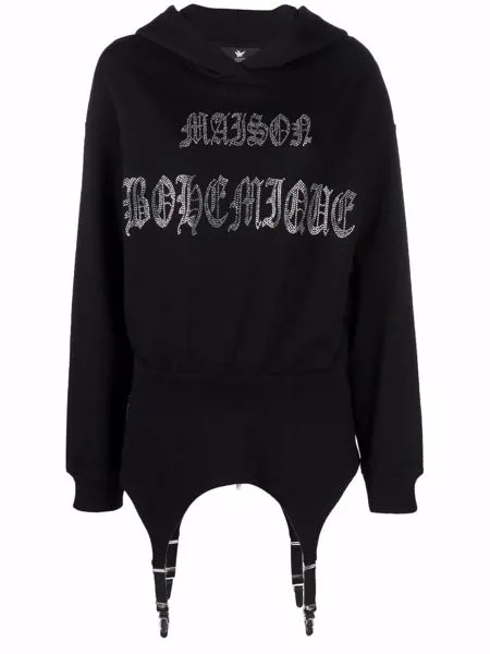Maison Bohemique худи с подвязками и логотипом