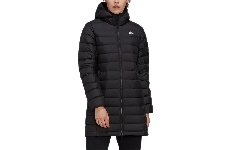 Пуховик женский черный Adidas