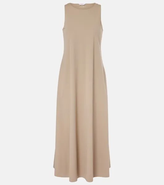 Платье миди Leisure Pier из джерси Max Mara, бежевый
