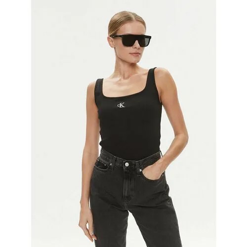 Топ Calvin Klein Jeans, размер XS [INT], черный