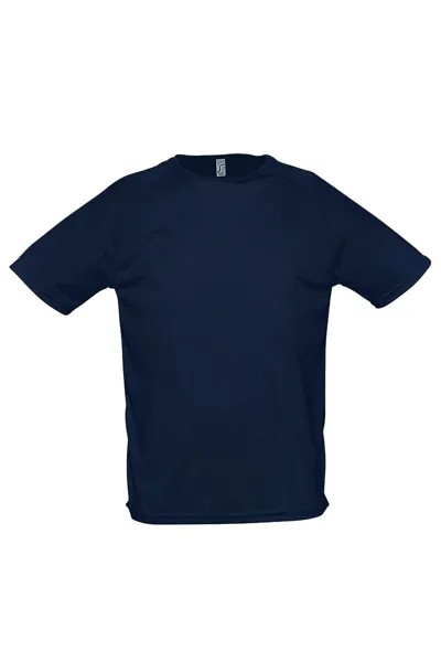 Спортивная футболка с короткими рукавами SOL'S, темно-синий