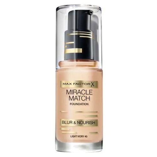 Max Factor Тональный крем Miracle Match, 30 мл, оттенок: 40 Light Ivory
