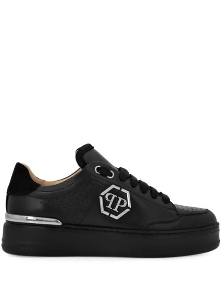 Philipp Plein кеды с логотипом Hexagon, черный