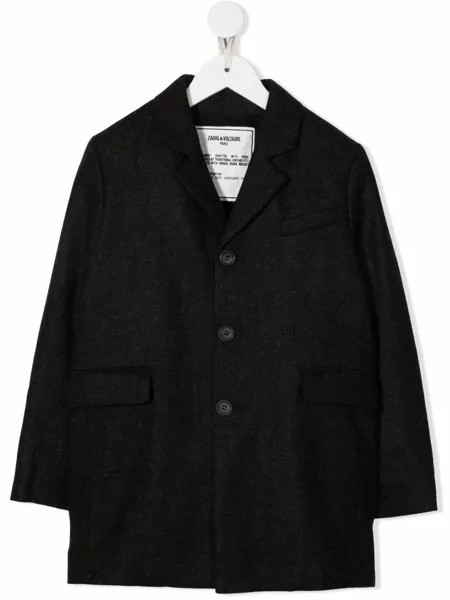 Zadig & Voltaire Kids шерстяное пальто