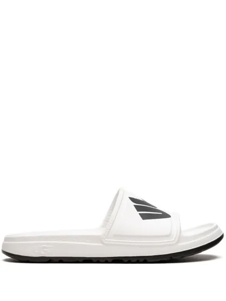 Шлепанцы Wilcox Chopped с логотипом UGG, белый