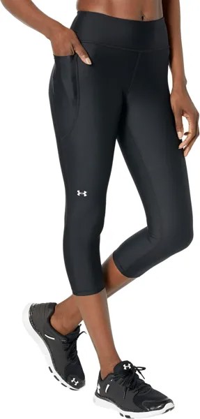 Брюки HeatGear Armour Mid Capris Under Armour, цвет Black/White