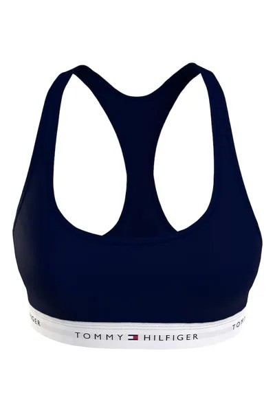 Бюстье с модалом и логотипом Tommy Hilfiger, синий