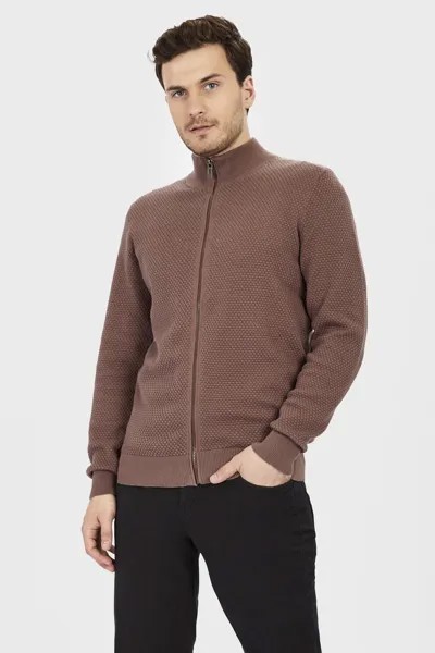 Кардиган мужской Baon B641804 коричневый XL
