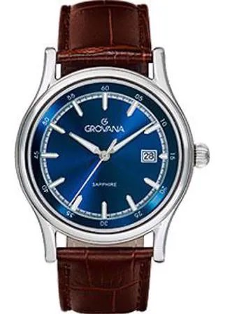 Швейцарские наручные  мужские часы Grovana 1734.1535. Коллекция Traditional
