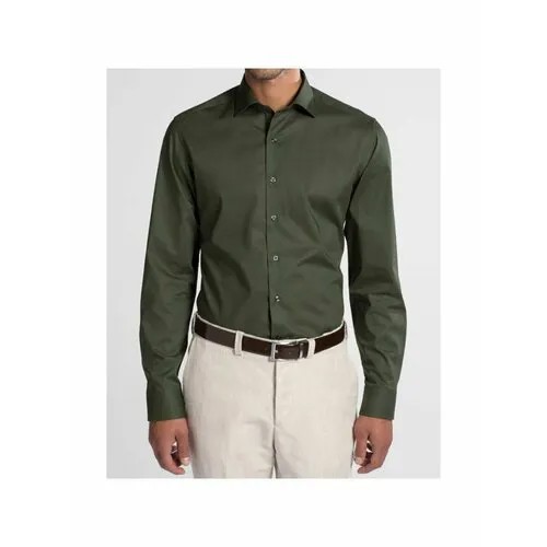 Рубашка Eterna, размер 40, зеленый