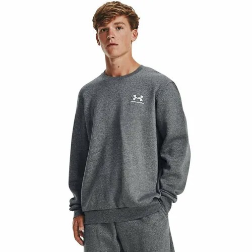 Свитшот спортивный Under Armour Essential Fleece Crew, размер LG, , серый