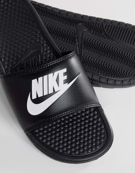 Черные шлепанцы Nike Benassi JDI 343880-090-Черный