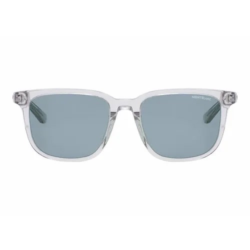 Солнцезащитные очки Montblanc 0258SA 004, голубой, серый