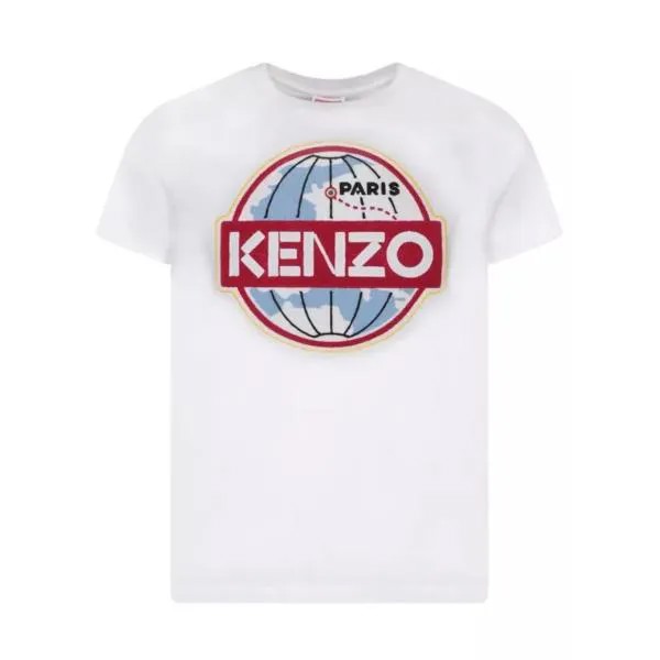 Футболка cotton t-shirt Kenzo, белый