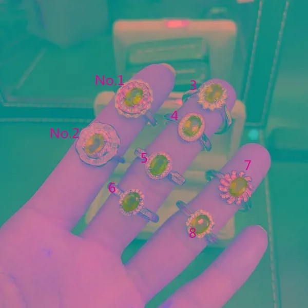 Классический Обручальное кольцо 5 мм * 7 мм кольцо с натуральным изумрудом для Свадьбы 925 серебряные ювелирные изделия, подарок для женщины 8 ...
