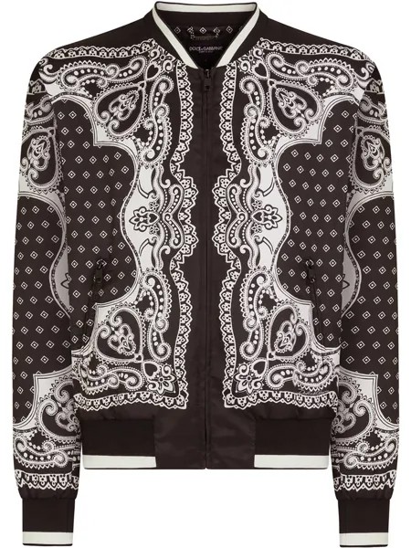 Dolce & Gabbana бомбер с принтом