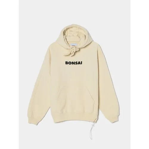 Худи BONSAI Drawstring Logo Hoodie, размер M, белый