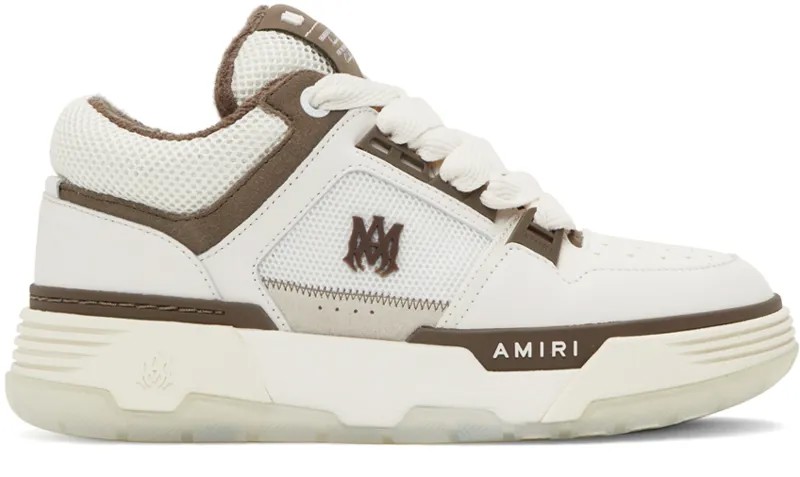 AMIRI Бело-коричневые кроссовки MA-1