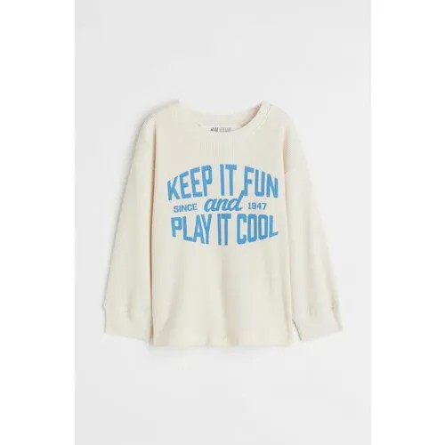Лонгслив H&M, размер 122/128, бежевый