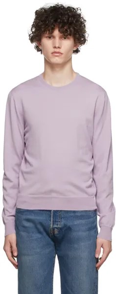 Фиолетовый хлопковый свитер Ralph Lauren Purple Label