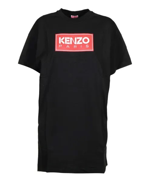 Мини Платье Футболка S Kenzo, черный