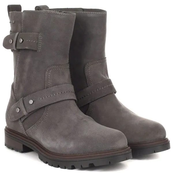 Женские полусапоги Clarks, серые
