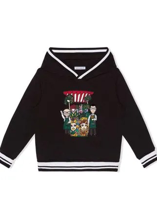 Dolce & Gabbana Kids худи с отделкой в полоску