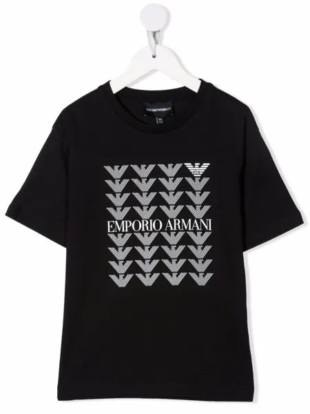 Emporio Armani Kids футболка с логотипом