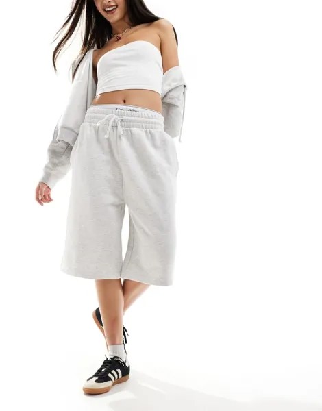 Удлиненные шорты-толстовка из плотной ткани ASOS DESIGN с эффектом нагретого льда