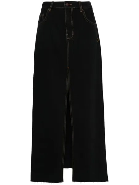 Ksubi джинсовая юбка Kara Maxi, черный