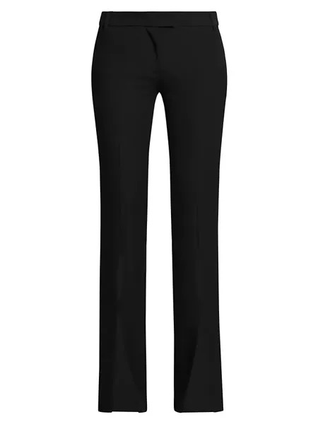 Прямые узкие брюки с разрезами на подоле Versace Jeans Couture, черный