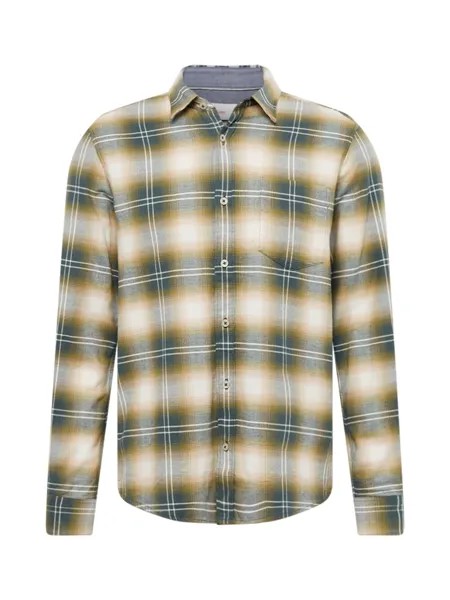 Рубашка на пуговицах стандартного кроя S.Oliver, оливковый/изумрудный