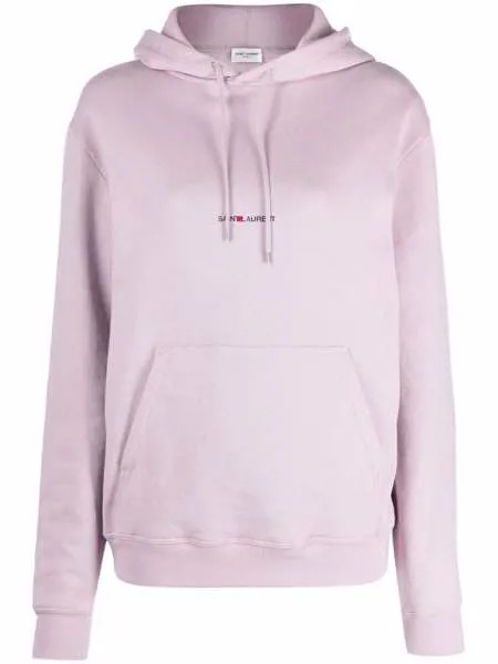 Saint Laurent худи с кулиской и логотипом