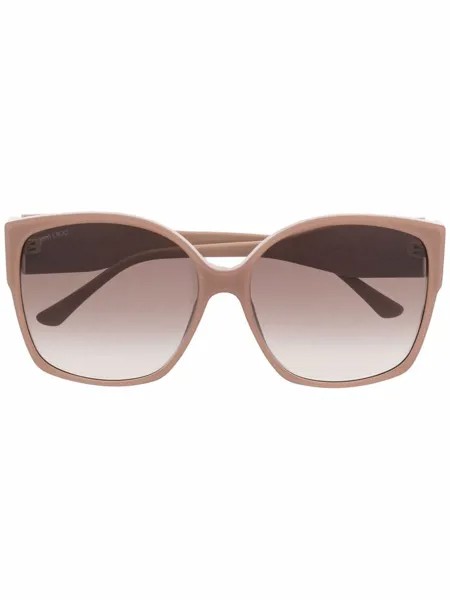 Jimmy Choo Eyewear солнцезащитные очки в массивной оправе