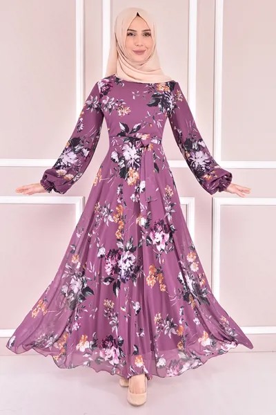 Шифоновое платье, высушенное в виде розы, мусульманская женская одежда, блестящее женское платье, женское платье из Турции, магазин мусульм...