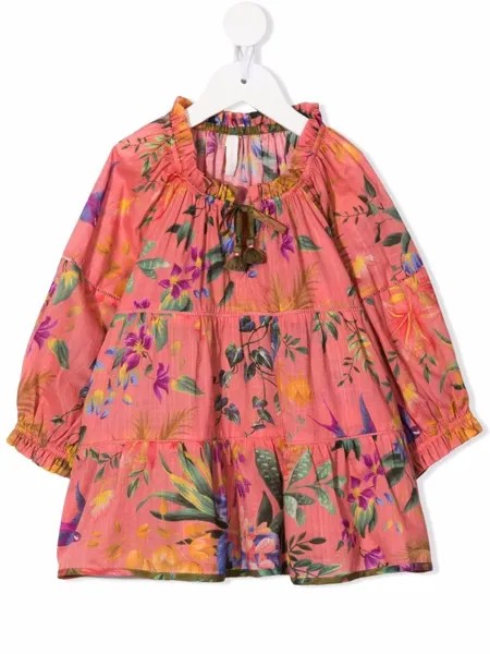 ZIMMERMANN Kids ярусный топ Tropicana