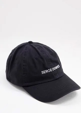 Черная кепка с логотипом Serge DeNimes-Черный цвет