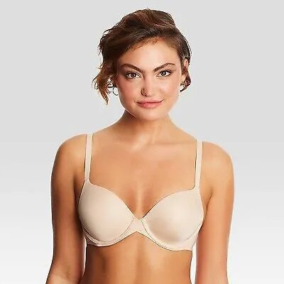 Maidenform Womens One Fabulous Fit 2.0 Tailored Demi Bra DM7543 - Бежевый 40B