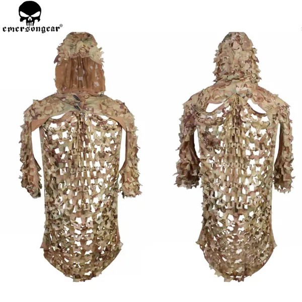 Emersongear, легкий штурмовой Камуфляжный костюм Ghillie, секретная охотничья одежда, снайперский костюм, камуфляжная одежда EM6975