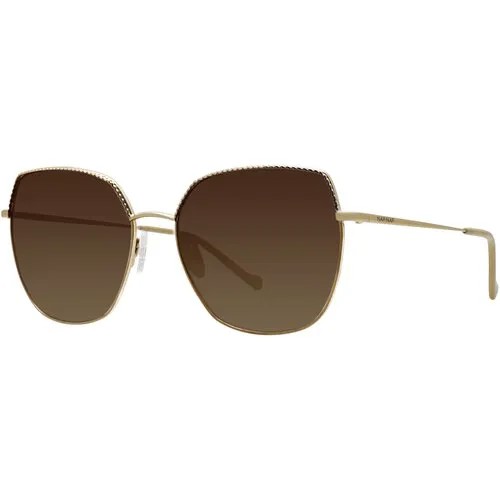 Солнцезащитные очки Naf Naf, коричневый, золотой