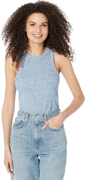 Топ Chaser Linen Rib High Neck Racer Tank, цвет Playa
