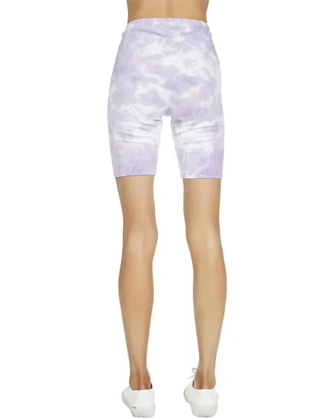 Шорты Michael Lauren Conor Tie-Dye Soft Rib Knit Biker Shorts, цвет Lavendar Cloud