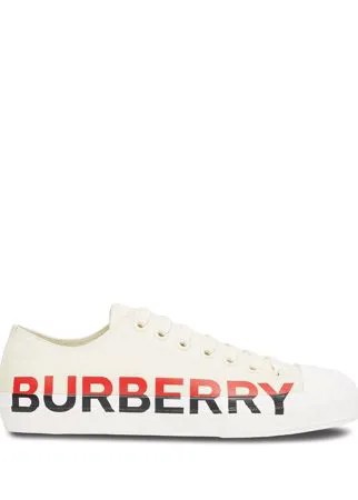 Burberry кеды с логотипом