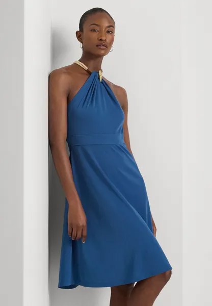 Платье из джерси NANMALIE SLEEVELESS DAY DRESS Ralph Lauren, синий