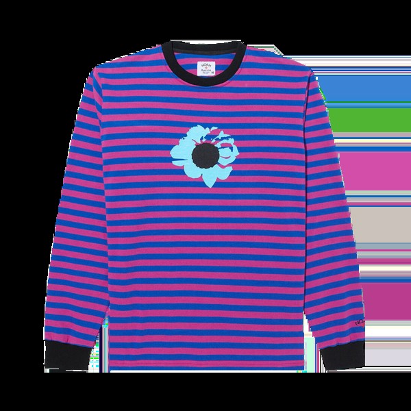 Футболка Noah x The Cure Striped Long-Sleeve 'Pink/Blue', розовый