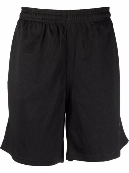Stüssy спортивные шорты с логотипом, черный