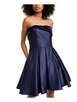 Женское платье длиной выше колена на молнии без бретелек BLONDIE для вечеринок + расклешенное платье для юниоров