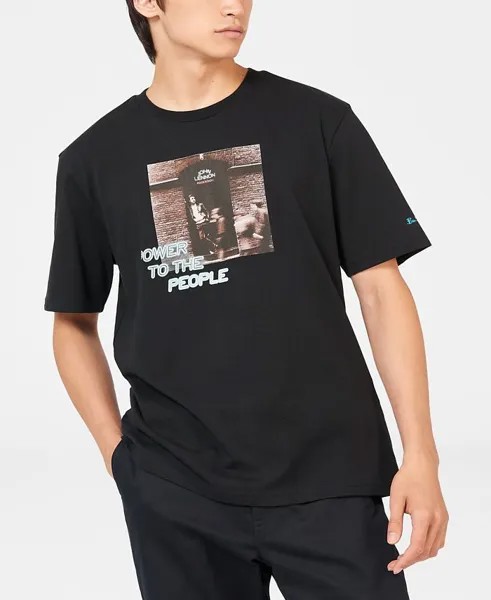 Мужская футболка свободного кроя Lennon Estate Collaboration Rock N Roll Ben Sherman, черный