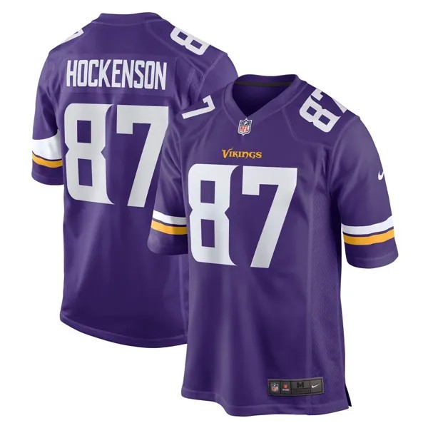 Мужская фиолетовая майка игрока TJ Hockenson Minnesota Vikings Game Player Nike